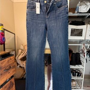 Express Dark Blue Flare Jeans